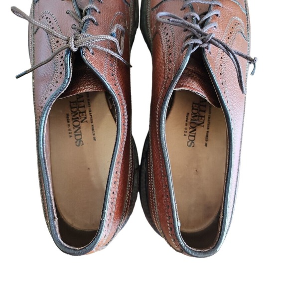 Allen Edmonds MacNeil Wingtip Oxford Shoes 9157 Men\'s Size 12A Brown W/ Bags EUC main image 9